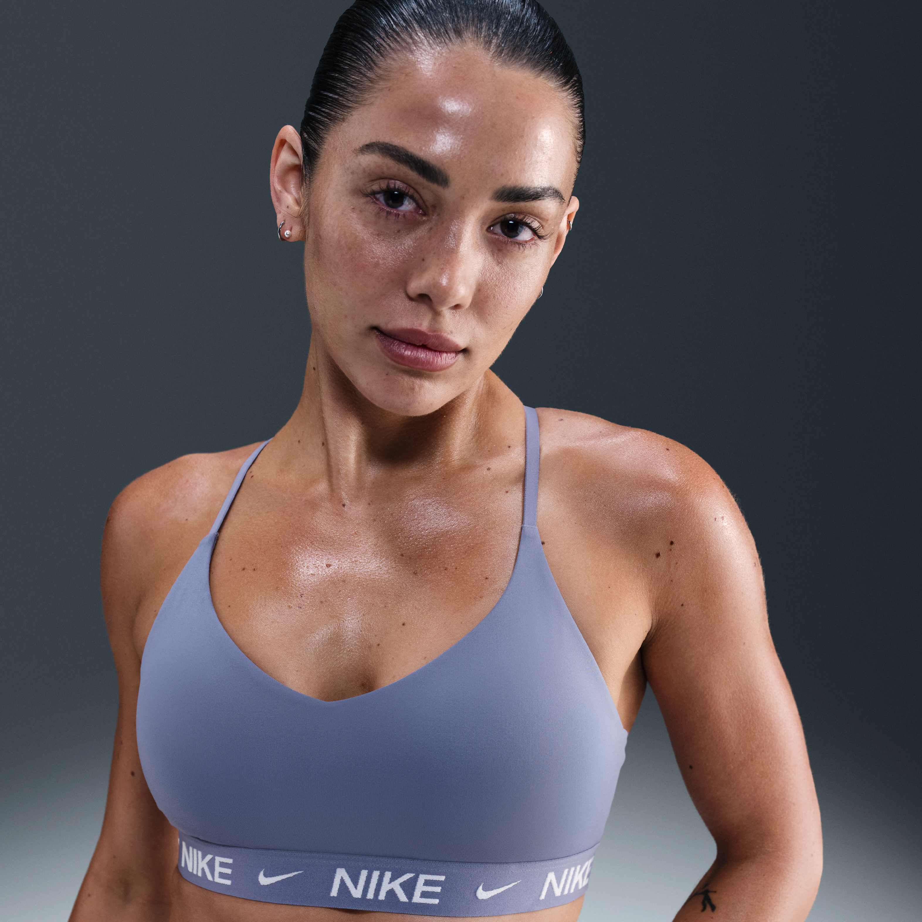 nike indigo sports bra