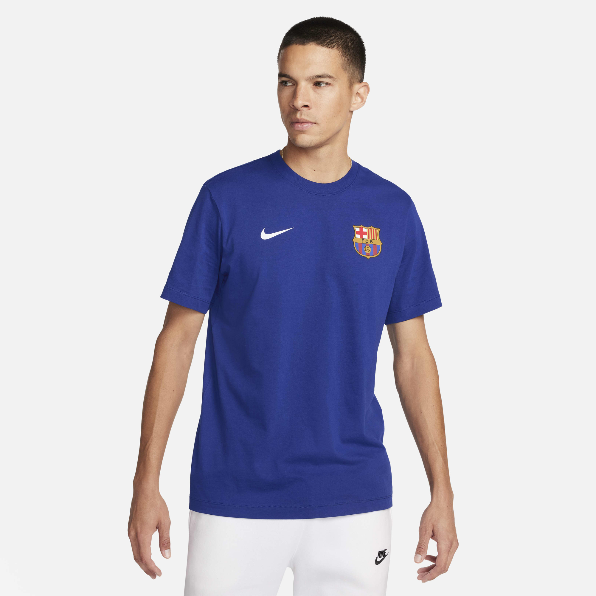 Buy F.C. Barcelona Men's Nike Football T-Shirt - Deep Royal