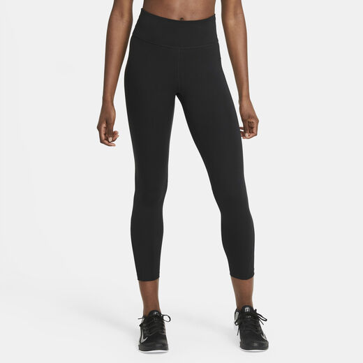 Leggings-Nike, Nike One, Women's Mid-Rise 7/8 Mesh-Panelled Leggings Leggings-Nike, Nike One, Women's Mid-Rise 7/8 Mesh-Panelled Leggings
