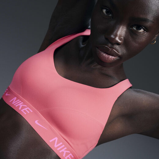 تخفيضات صدريات دعم عالي نسائية-نايكي, نايكي اندي بدعم عالي, صدريّة رياضيّة مبطّنة قابلة للتعديل للنساء