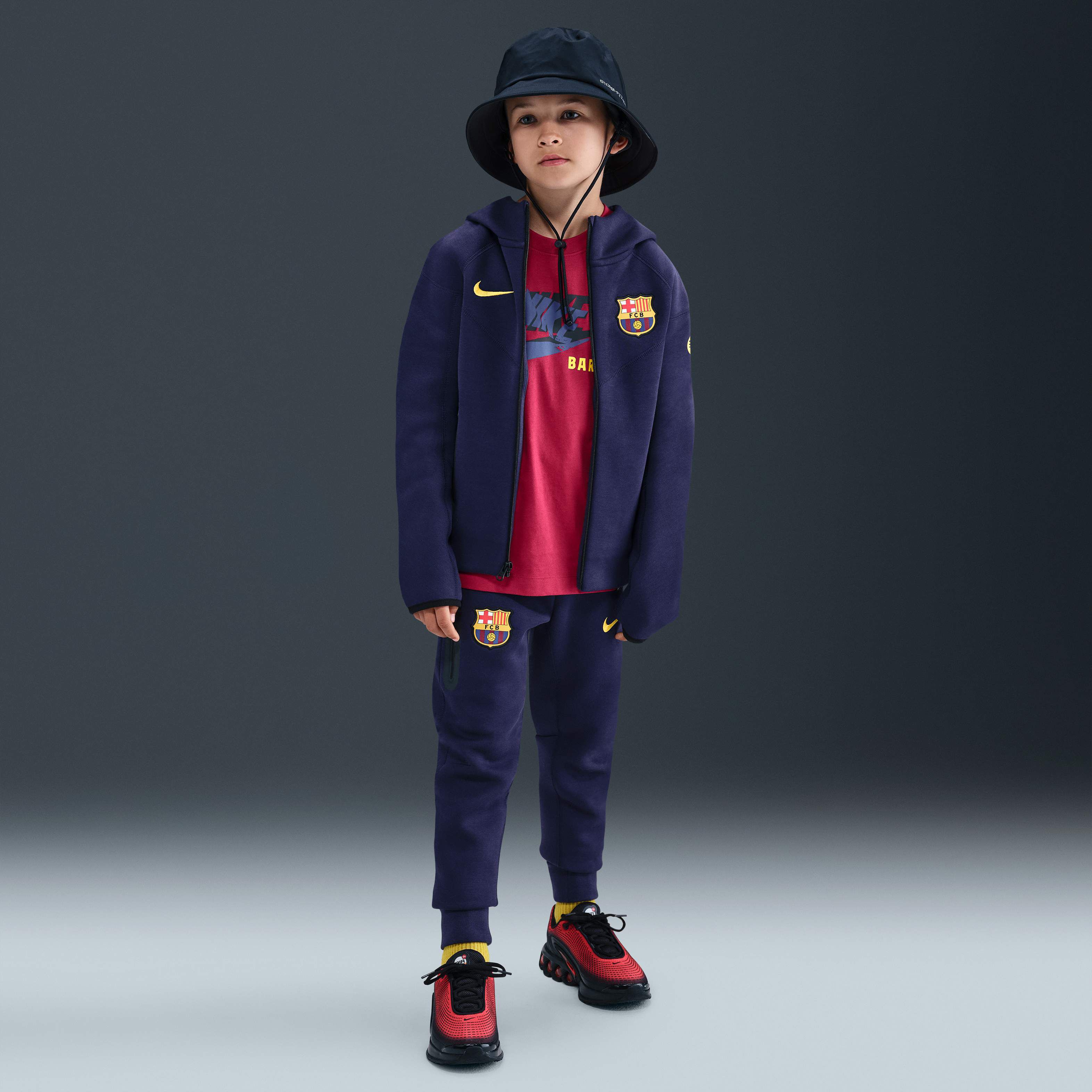FC Barcelona ジャージ バーガンディ ネイビー 2 L Buy F.C. Barcelona Tech Older Kids' (Boys') Nike Football