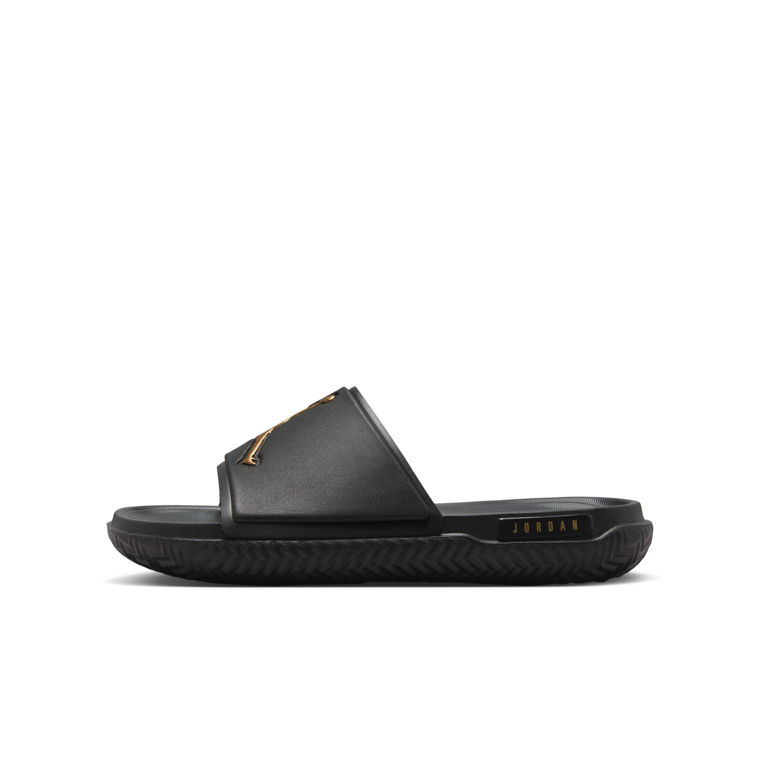 Buy Jordan Jumpman Older Kids' Slides - Black/Metallic Gold
