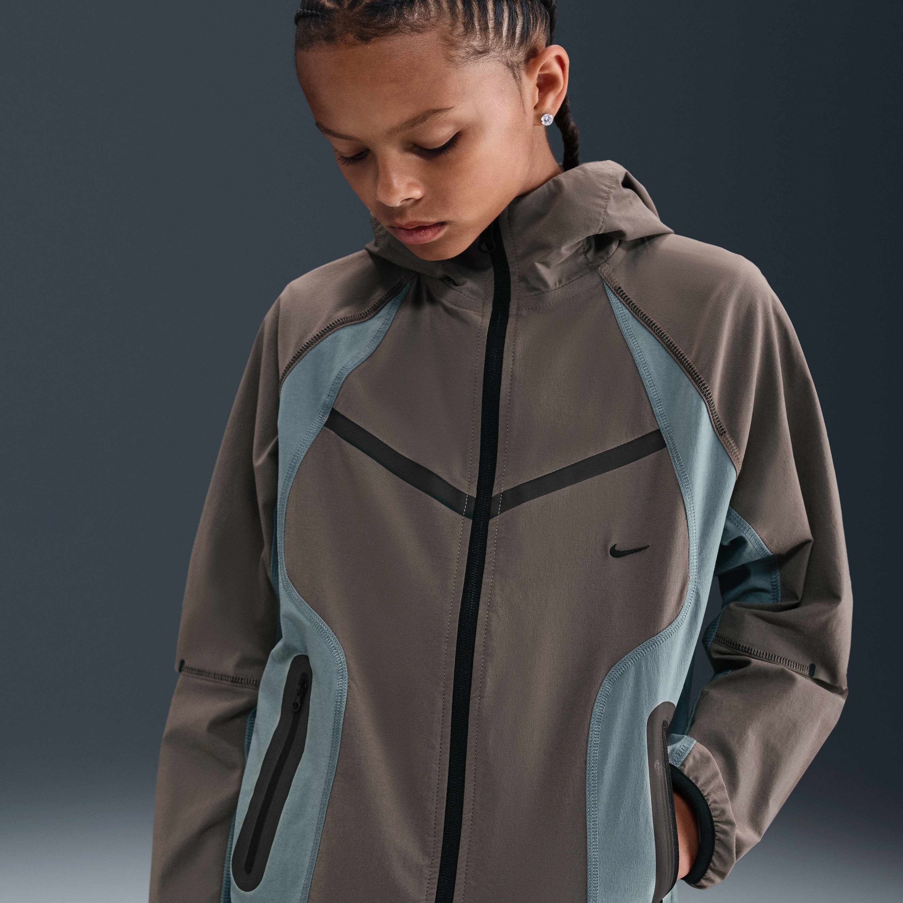 Nike Tech Training Jacket プリマロフト テック Y2K Buy Nike Tech Older Kids' (Boys') Woven Jacket - Cave Stone