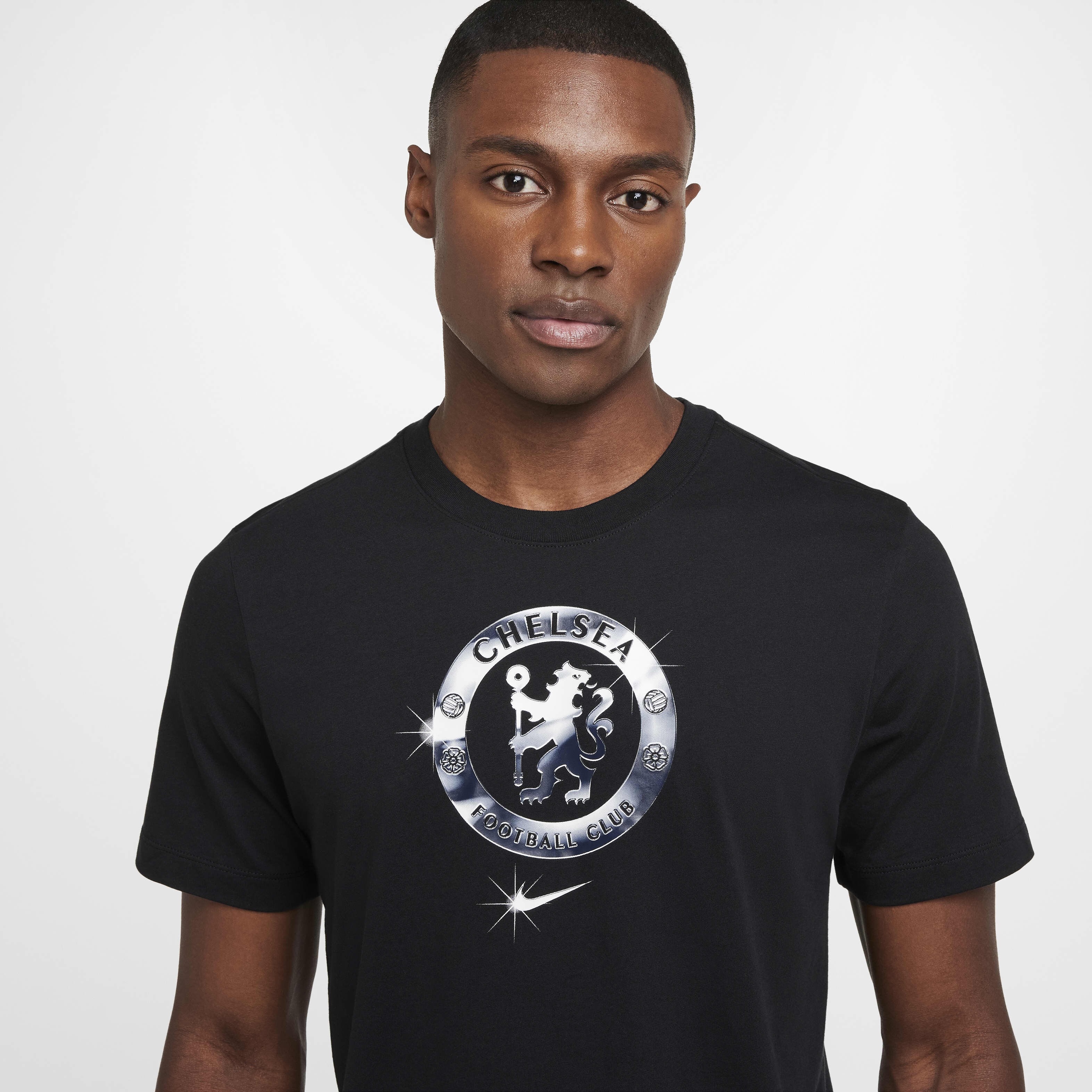 Chelsea FC Nike シャツ 黒 Nike Chelsea FC 22/23 Champions League Dri-Fit SS Top