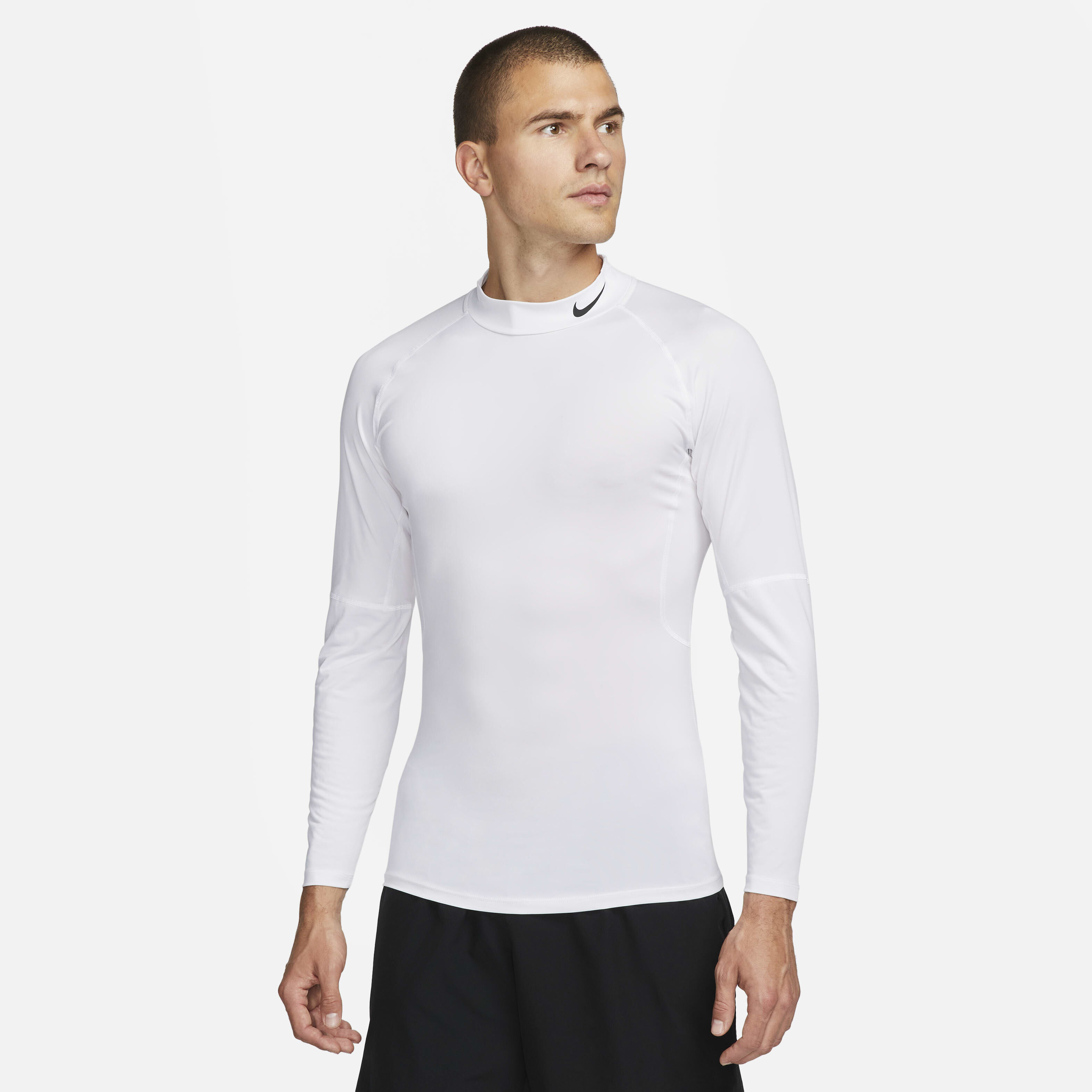 Buy Nike Pro Men s Dri FIT Fitness Mock Neck Long Sleeve Top Nike Qatar Official