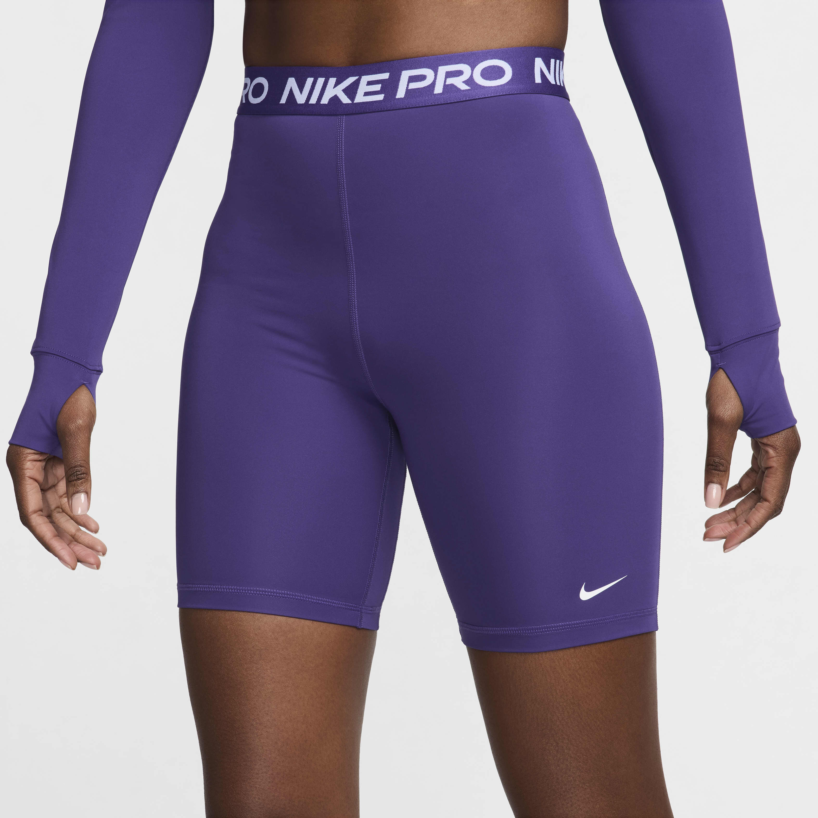 Purple nike compression shorts online