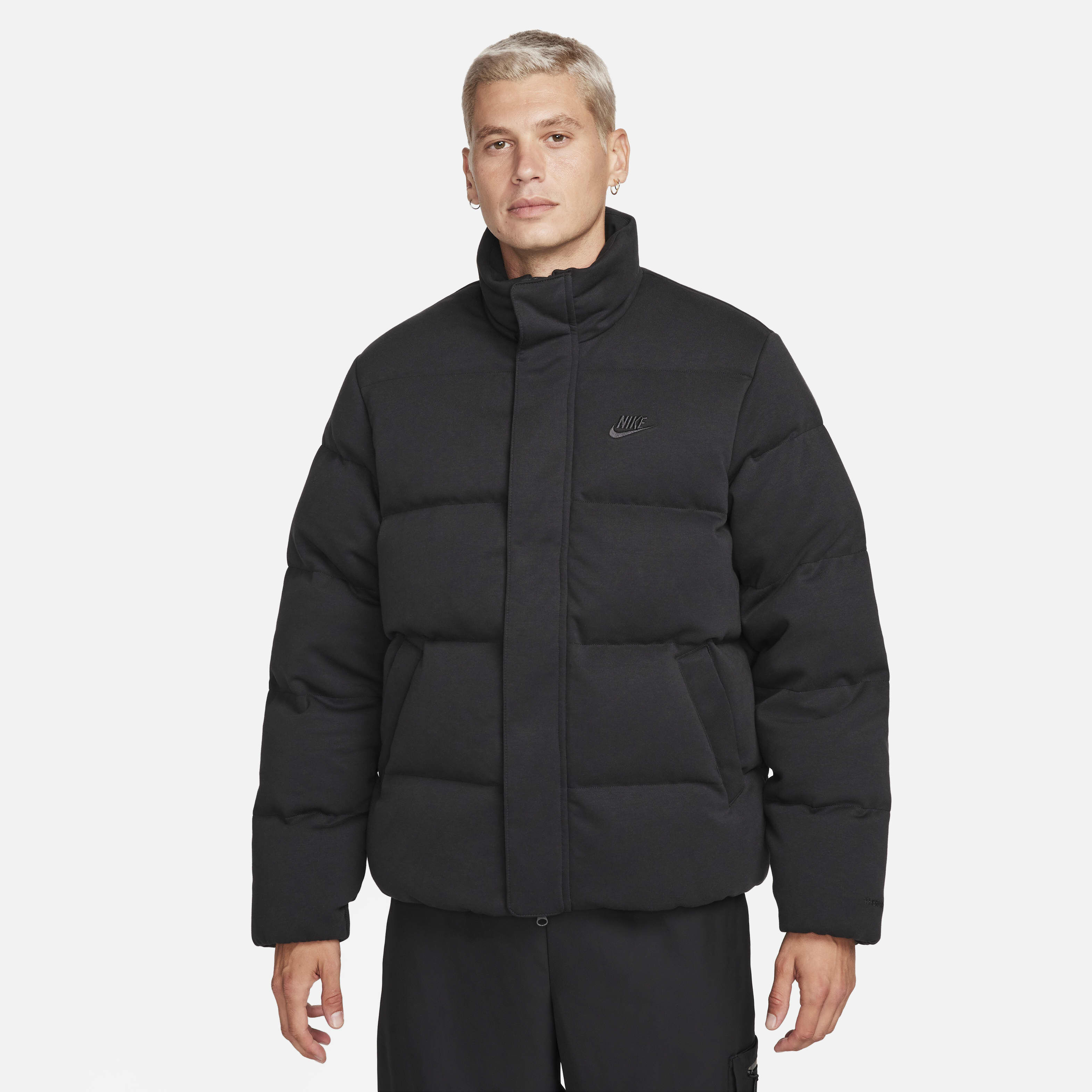 black nike bubble coat mens