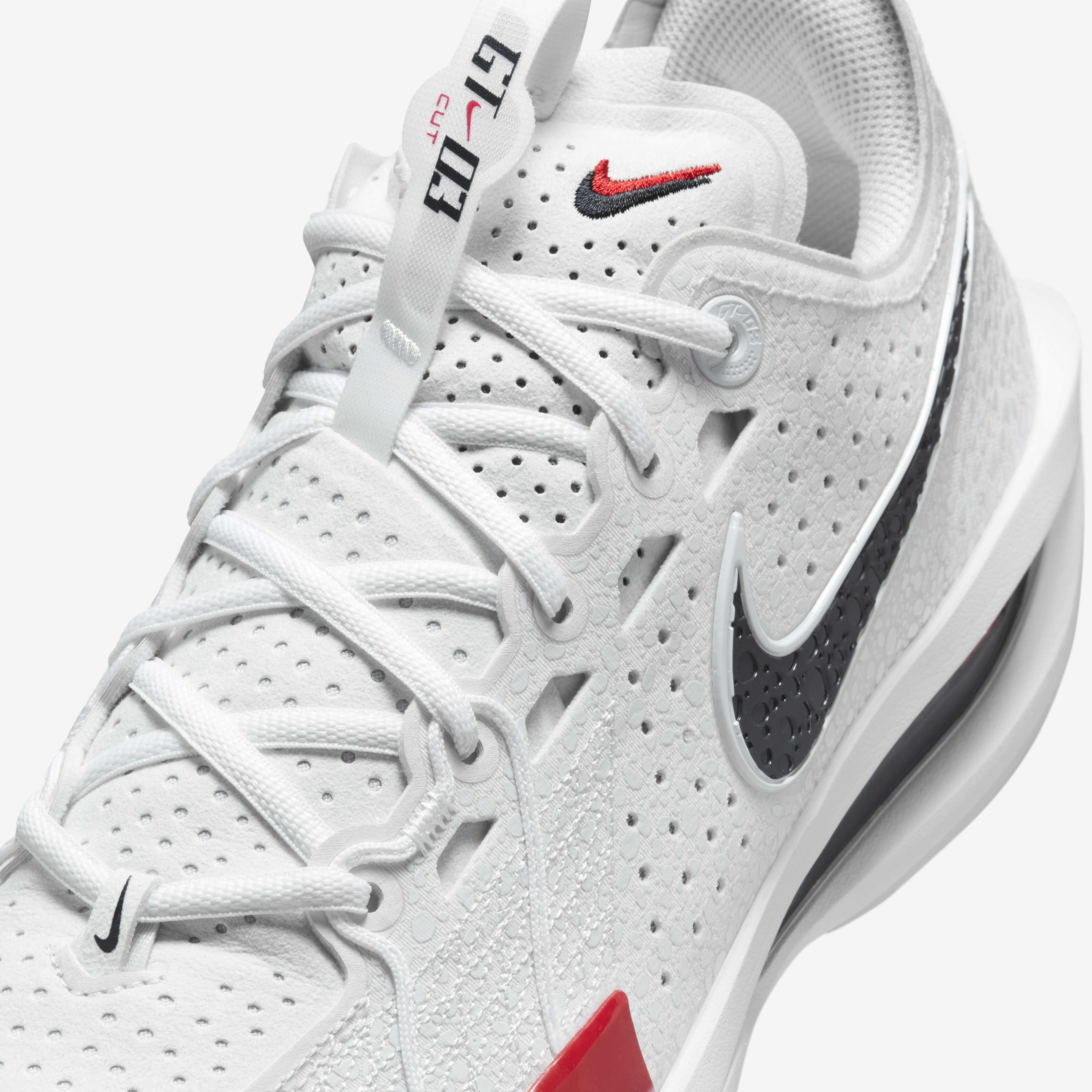 Buy Nike G.T. Cut 3 Basketball Shoes - White/Sport Red