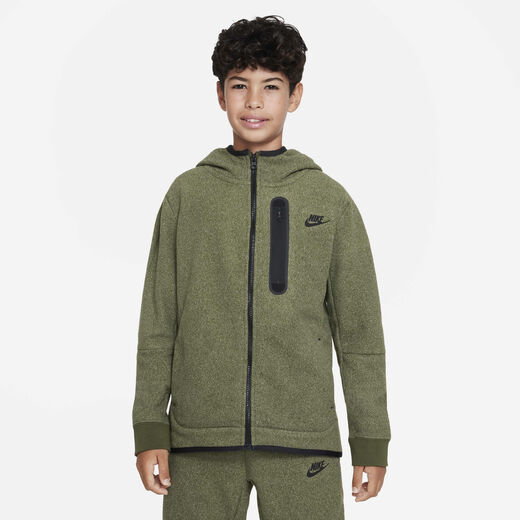 Hoodies & Sweatshirts-Nike, Nike Sportswear Tech Fleece, Older Kids' (Boys') Winterized Full-Zip Hoodie