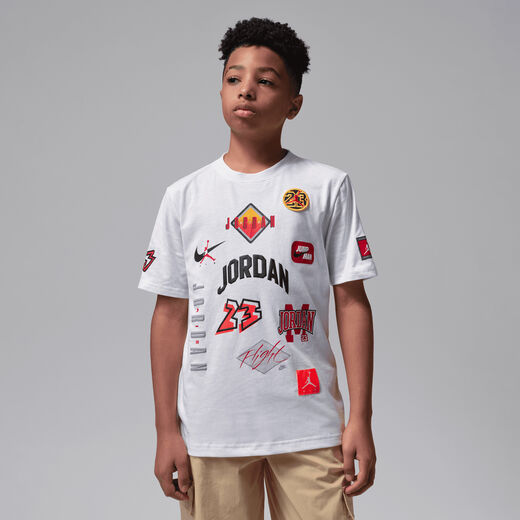 Jordans-JRDN, Jordan, Big Kids' Dynasty Patch T-Shirt
