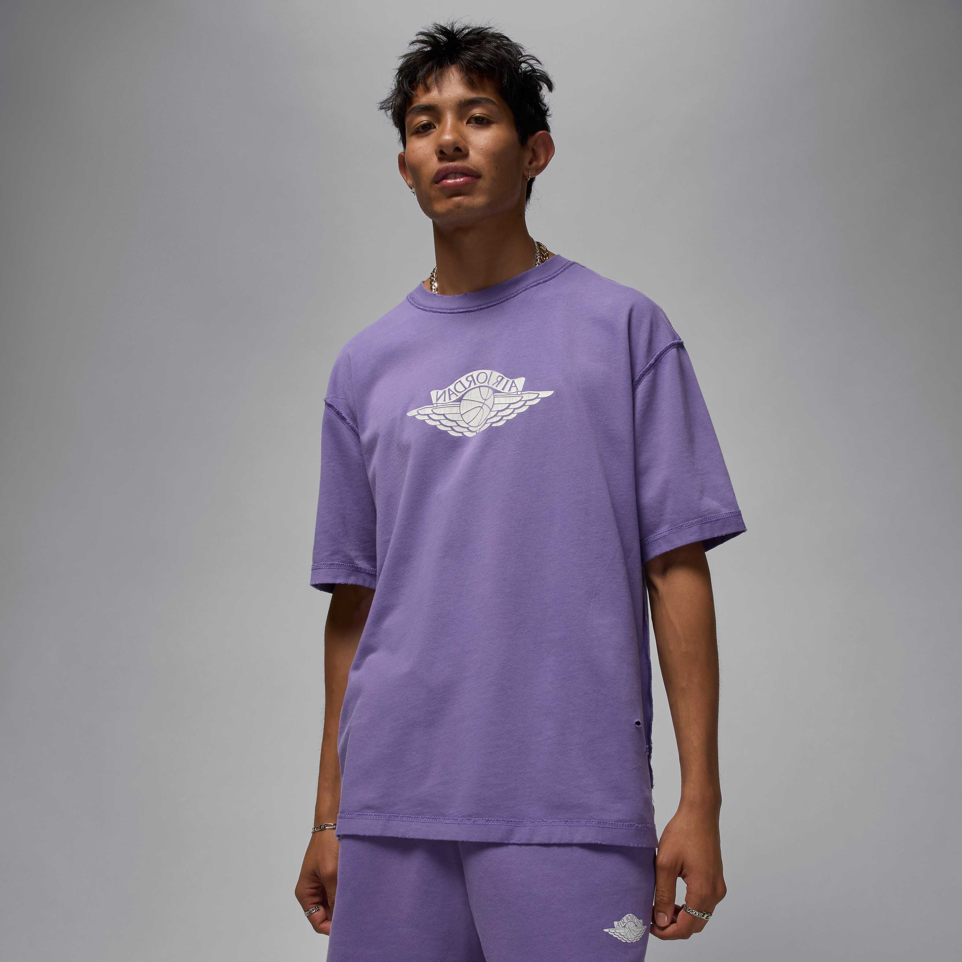 Buy Jordan Rare Air Men's T-Shirt - Purple Earth/Sail @ Nike Qatar