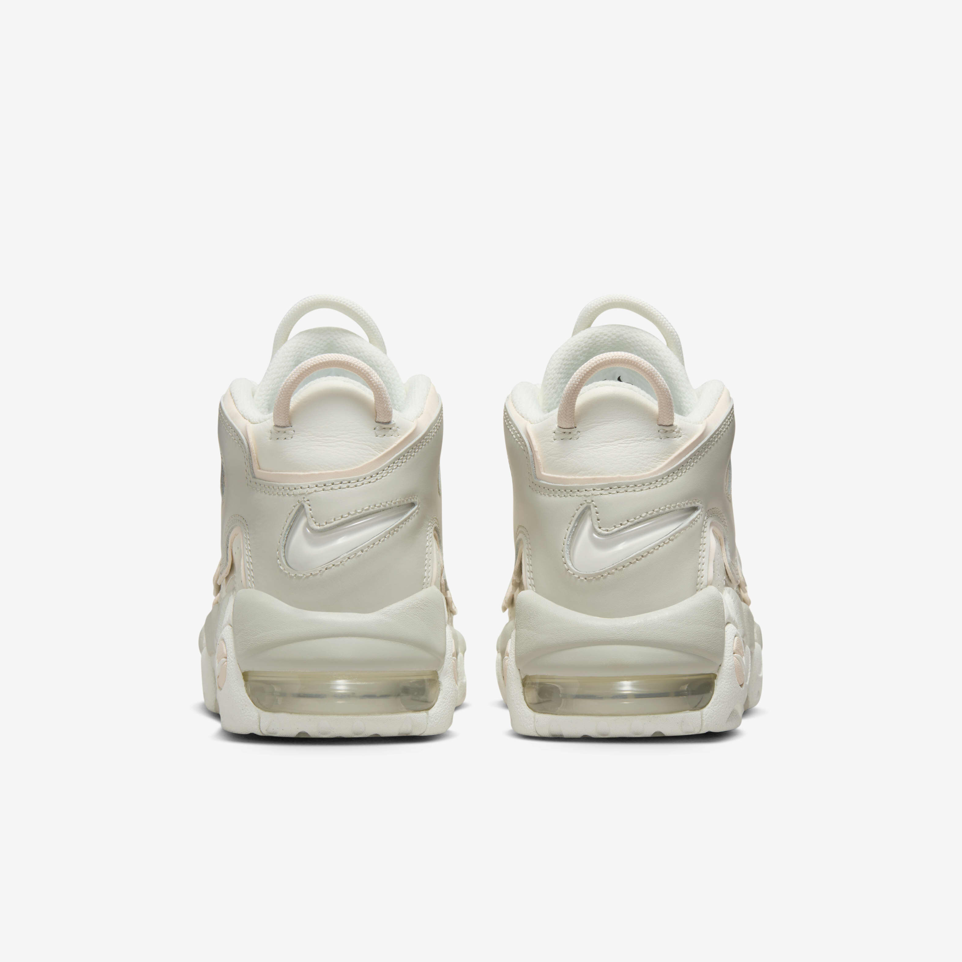 極美 NIKE WMNS AIR MORE UPTEMPO 24cm Women's Nike Air More Uptempo 'Metallic Silver & White