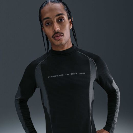 Men's Long Sleeves Shirts-Nike, Nike Tech, Men's Base Layer Long-Sleeve Top