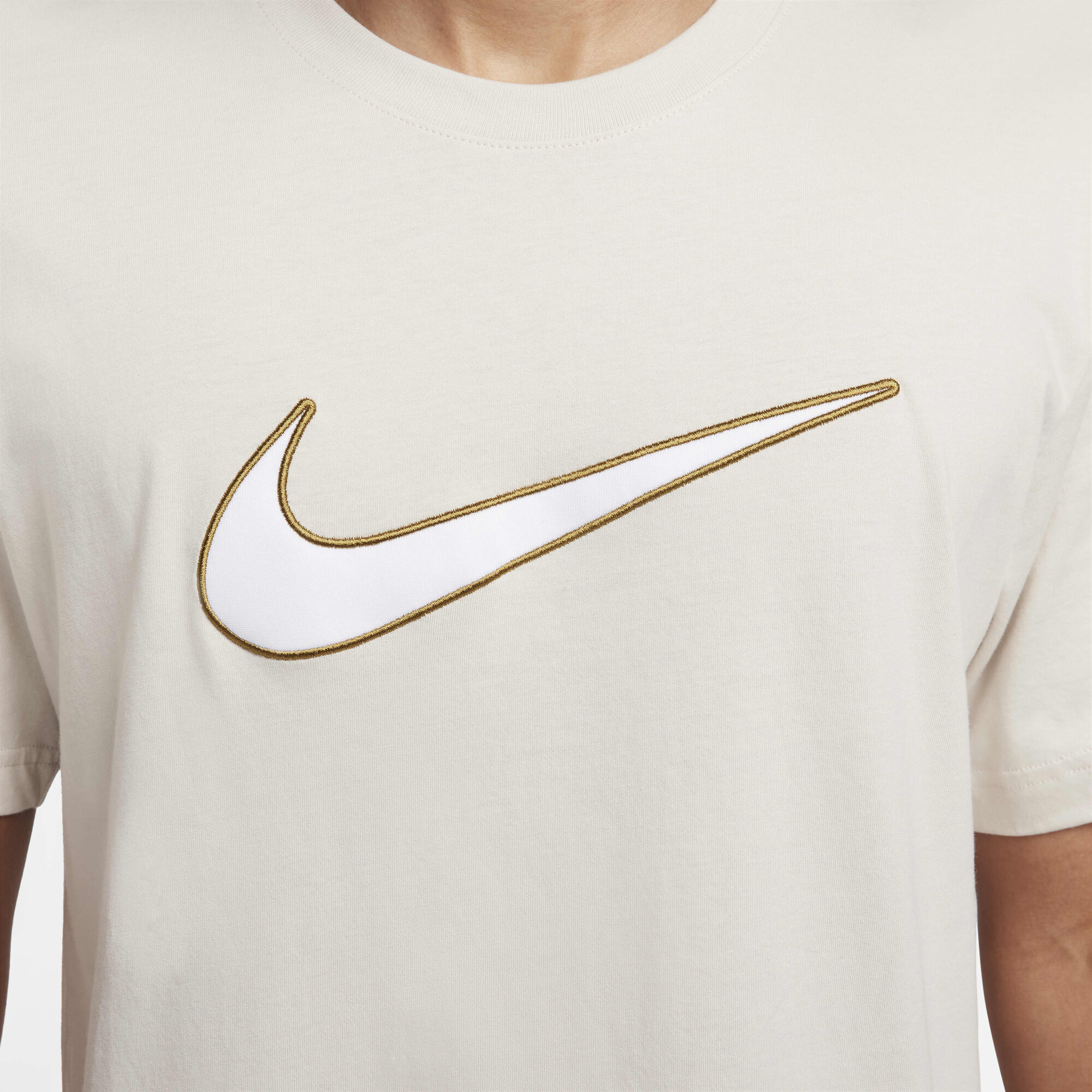 Buy Nike Sportswear Men's T-Shirt Light Orewood Brown/White