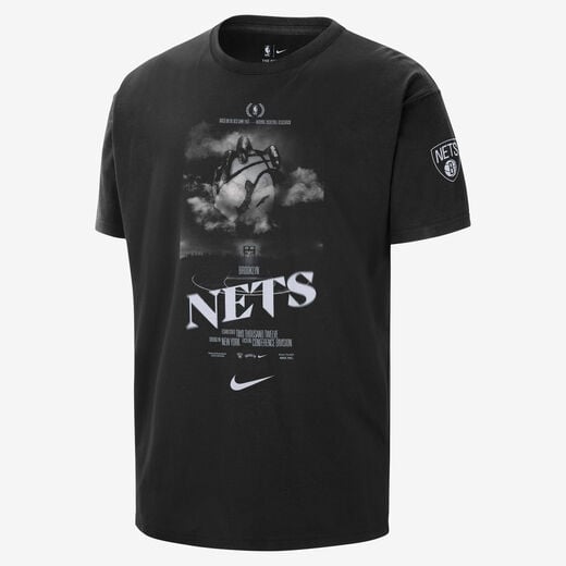 T-Shirts & Tops-Nike, Brooklyn Nets Courtside, Men's Nike NBA T-Shirt