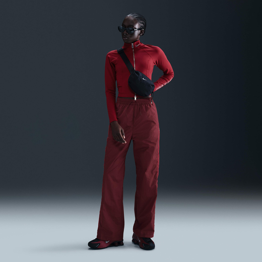 Teen Style By-Nike, Nike Windrunner, Women's High-Waisted Woven Open-Hem Trousers