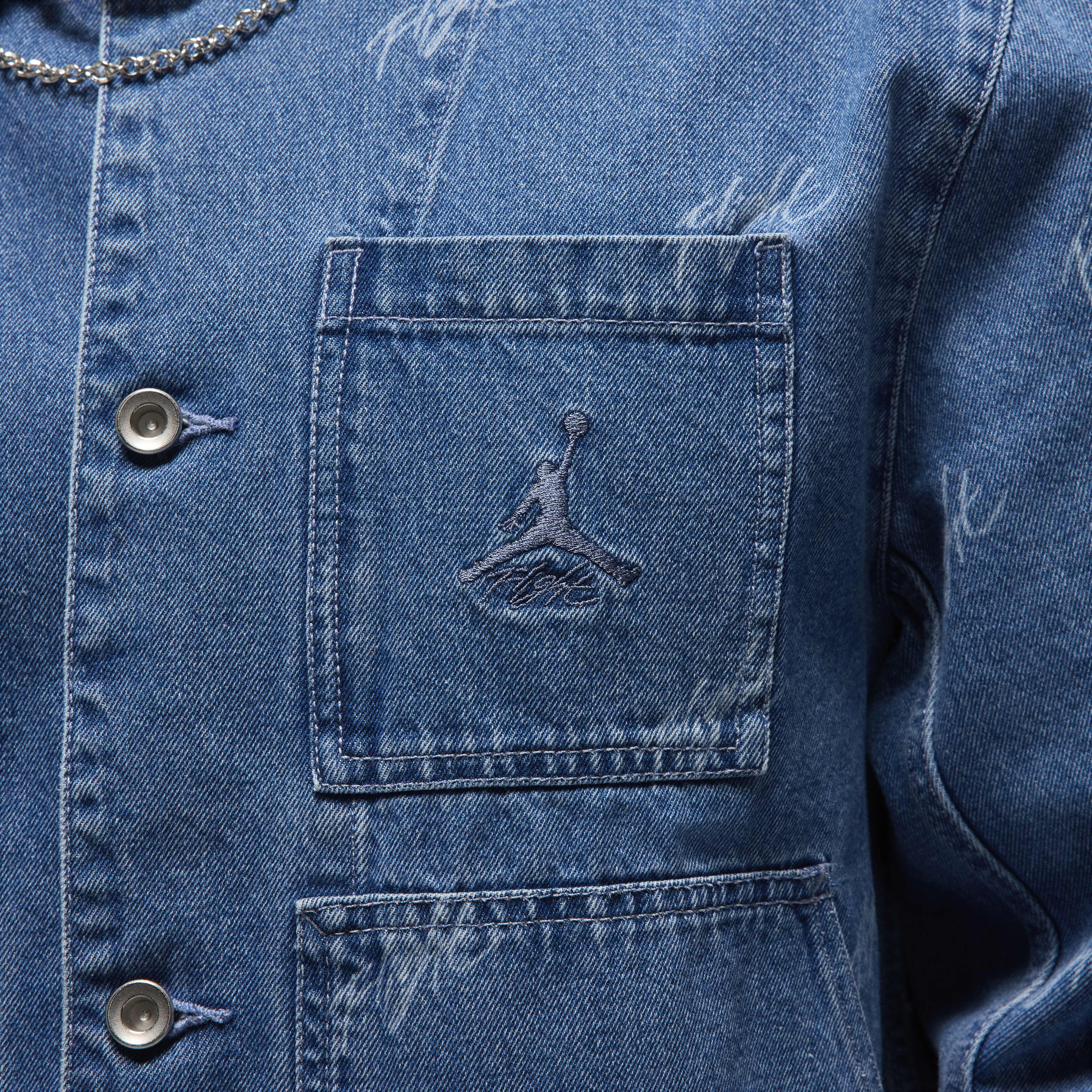 Buy Jordan Flight Heritage Men's Denim Jacket - Blue Grey