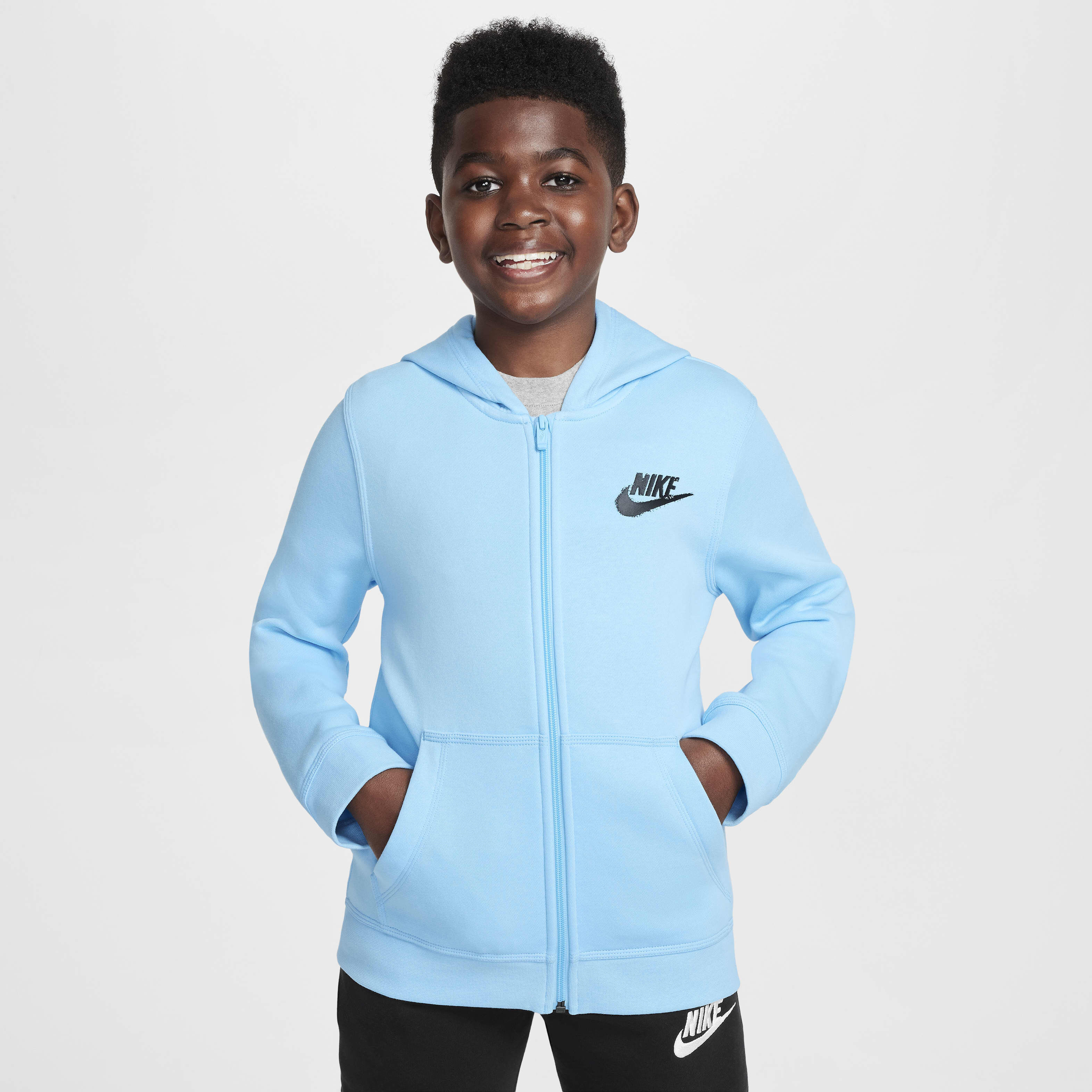 Buy Nike Sportswear Older Kids Boys Fleece Full Zip Graphic Hoodie Nike Qatar Official
