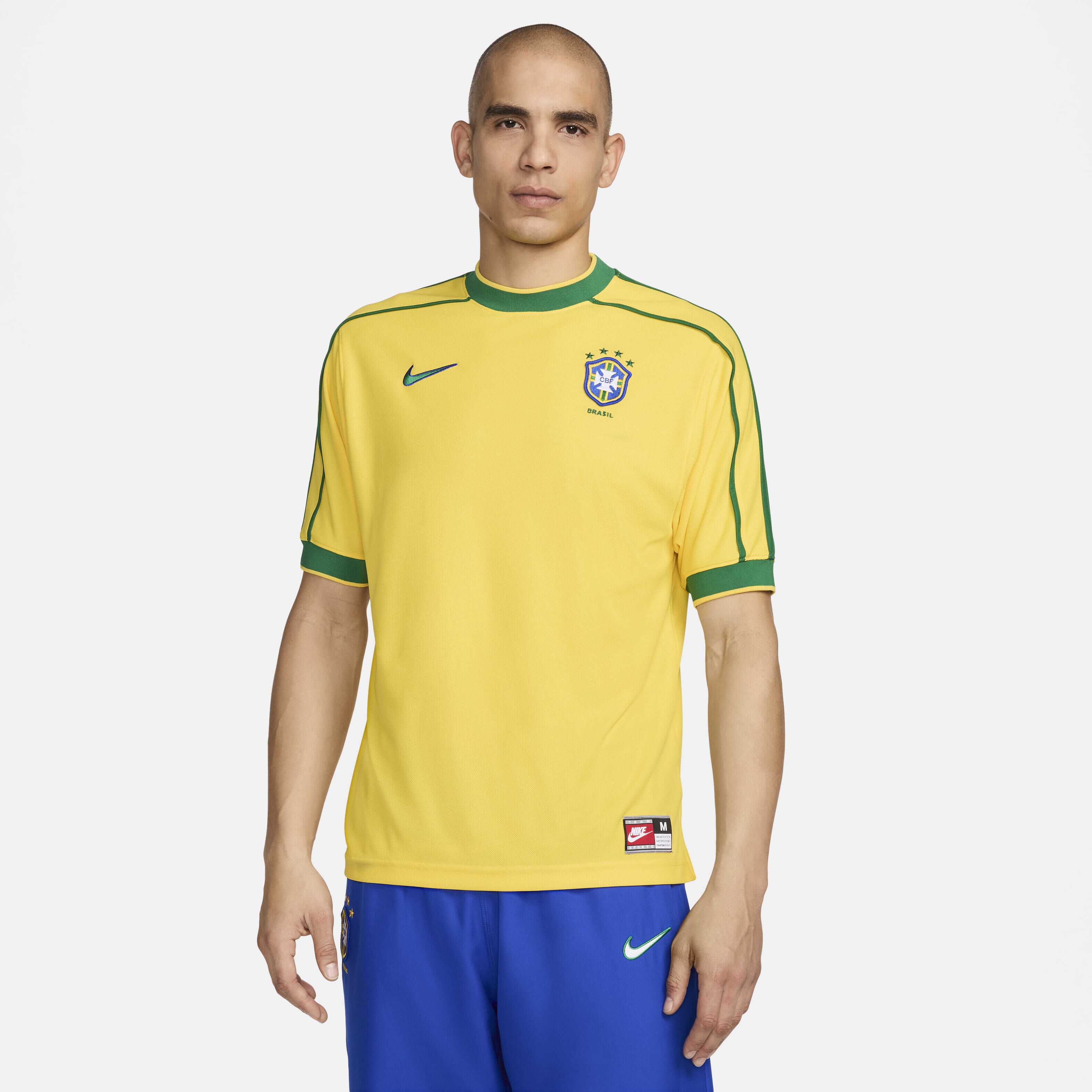 ウェア Nike Brazil 1998 Reissue Men's Soccer Brazil 1998 Reissue Men's Nike Football Replica Shirt. Nike ID