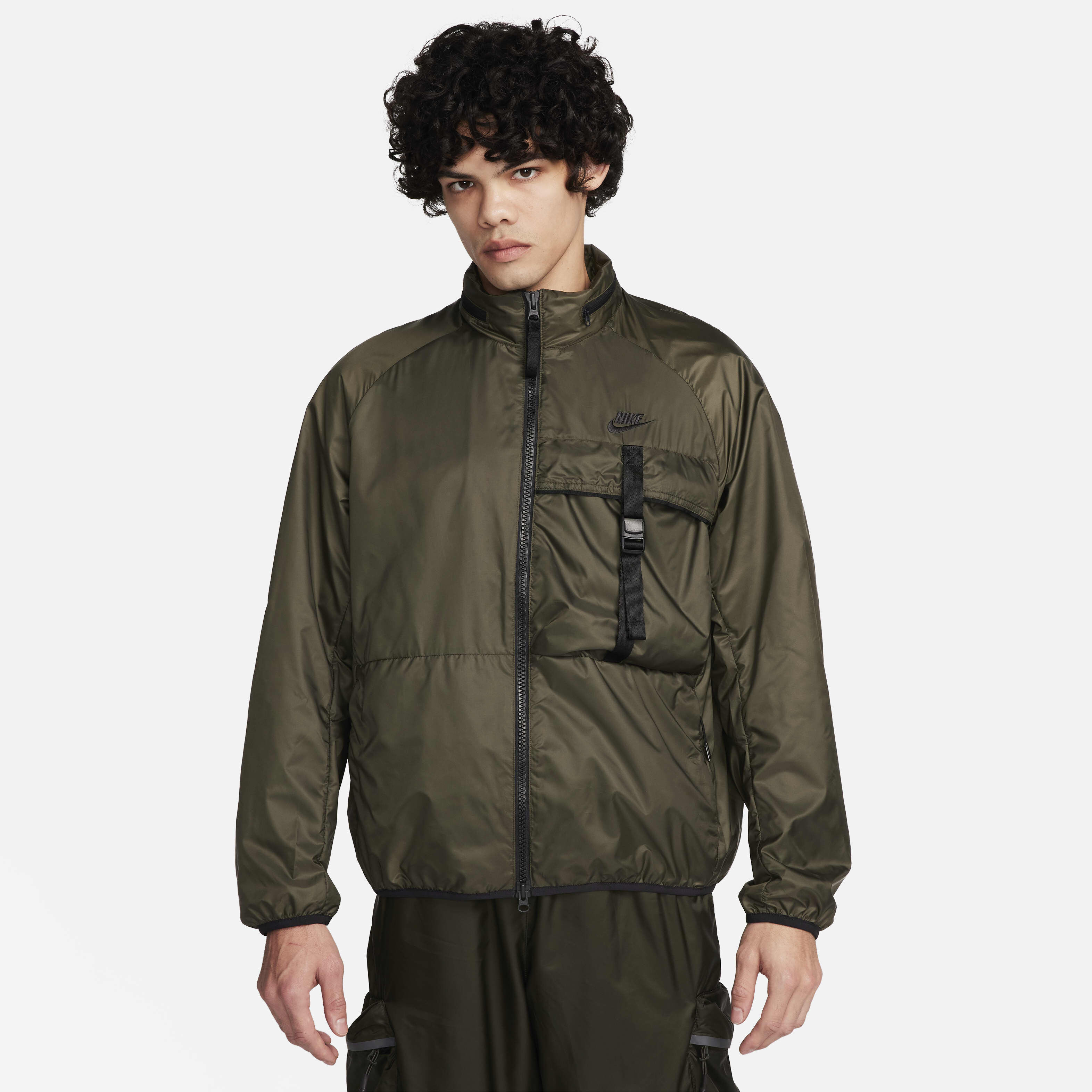 Nike taped woven long jacket best sale