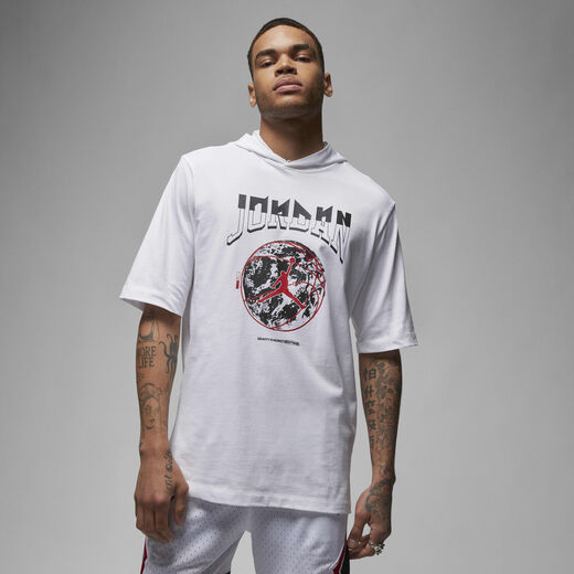 T-Shirts & Tops-JRDN, Jordan Sport, Men's Hooded T-Shirt T-Shirts & Tops-JRDN, Jordan Sport, Men's Hooded T-Shirt