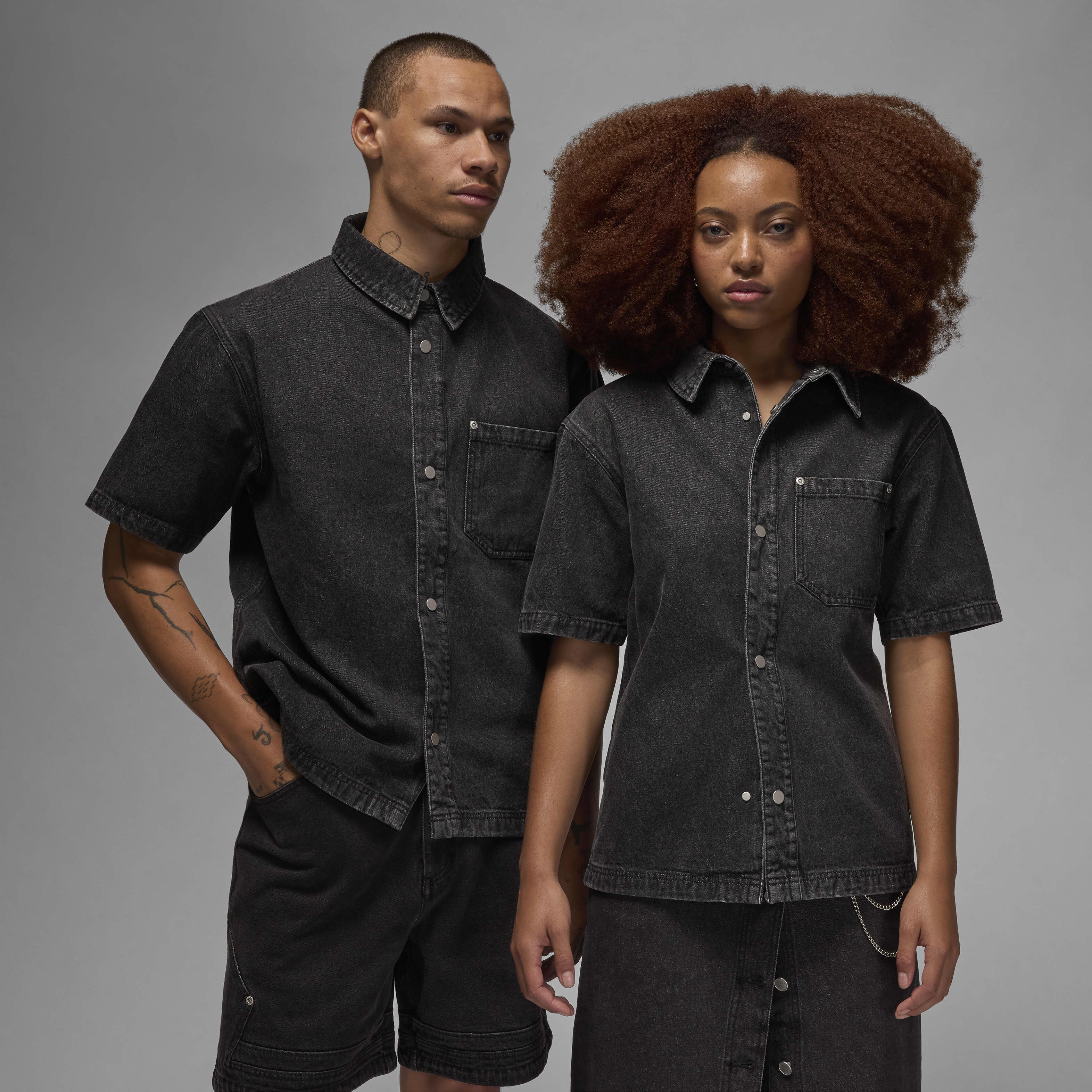 Buy Air Jordan Men's Denim Top - Black @ Nike Qatar
