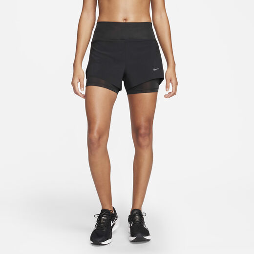 Shorts-Nike, Nike Dri-FIT Swift, Women's Mid-Rise 8cm (approx.) 2-in-1 Running Shorts with Pockets