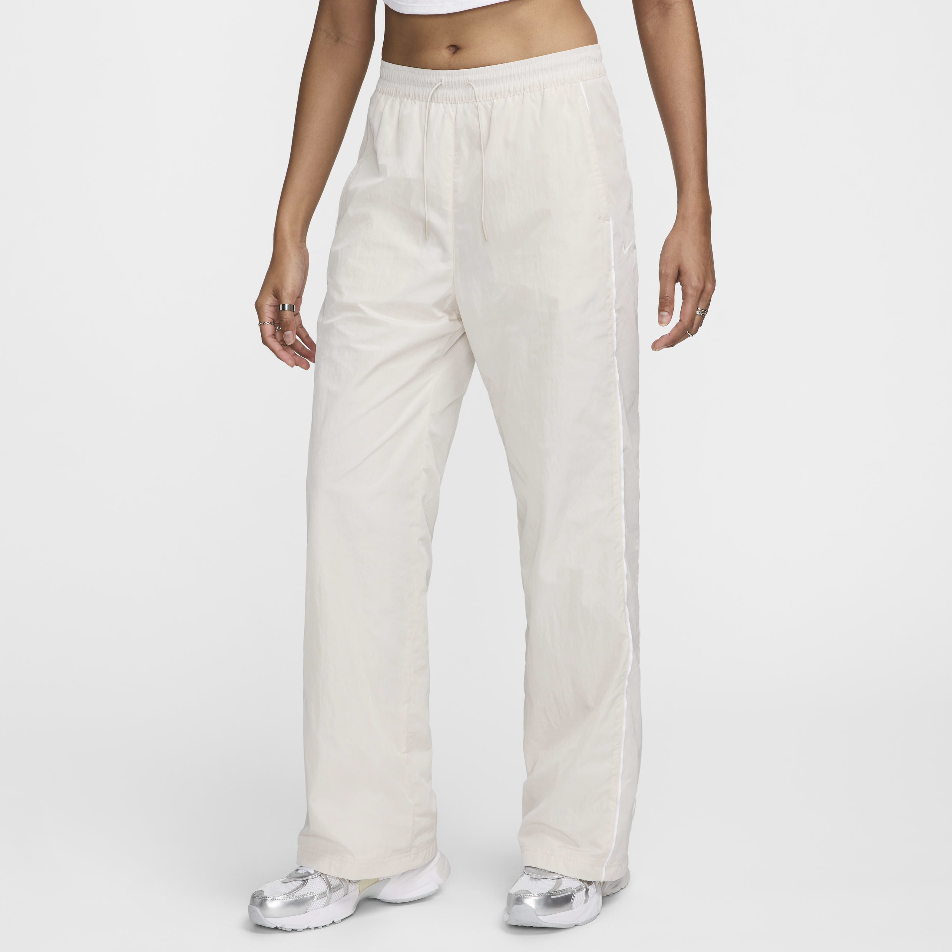 Nike windrunner pants white deals