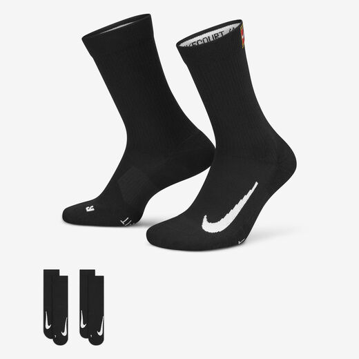 Court Classics-Nike, NikeCourt Multiplier Cushioned, Tennis Crew Socks (2 Pairs)