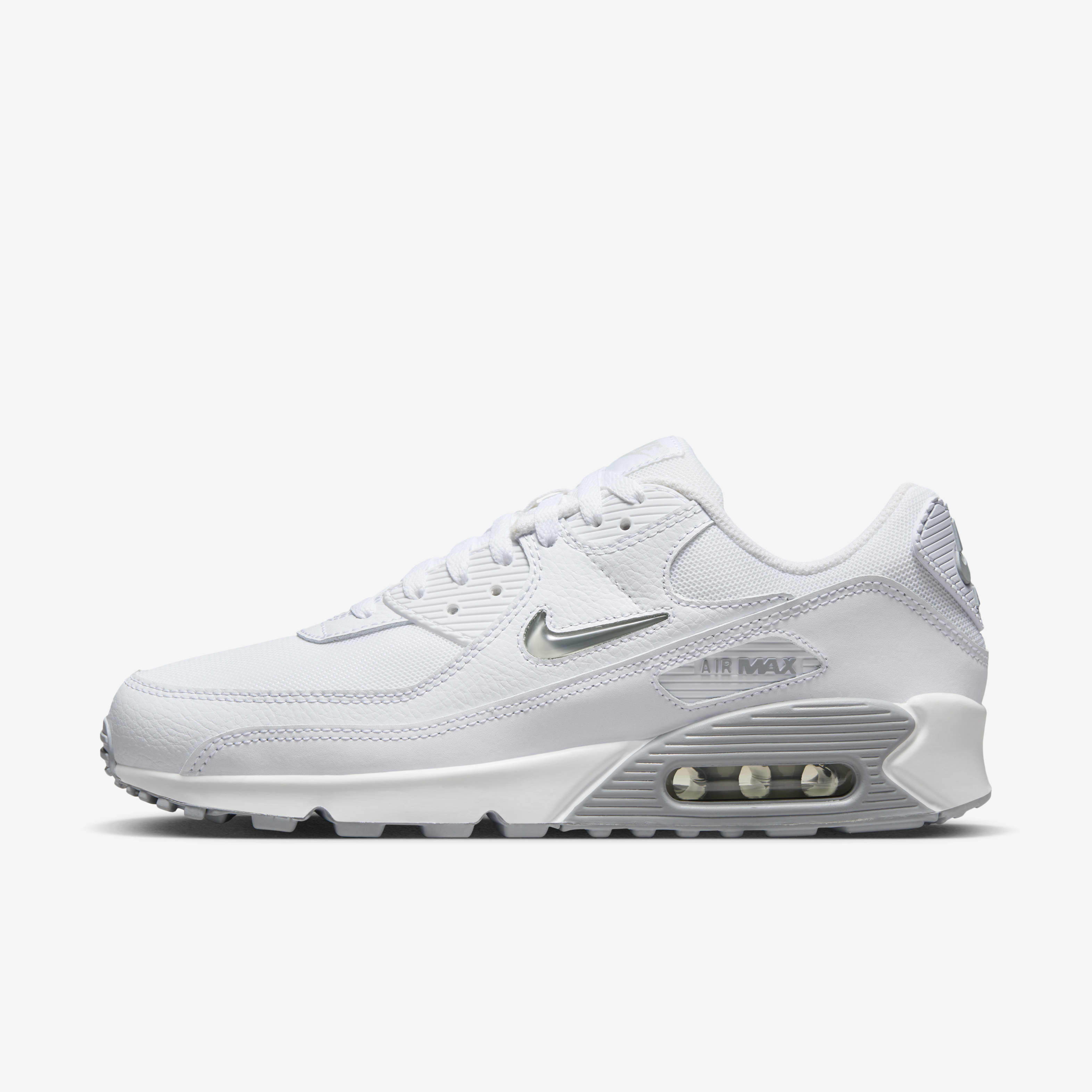 Buy Nike Air Max 90 Men's Shoes - White/Light Smoke Grey
