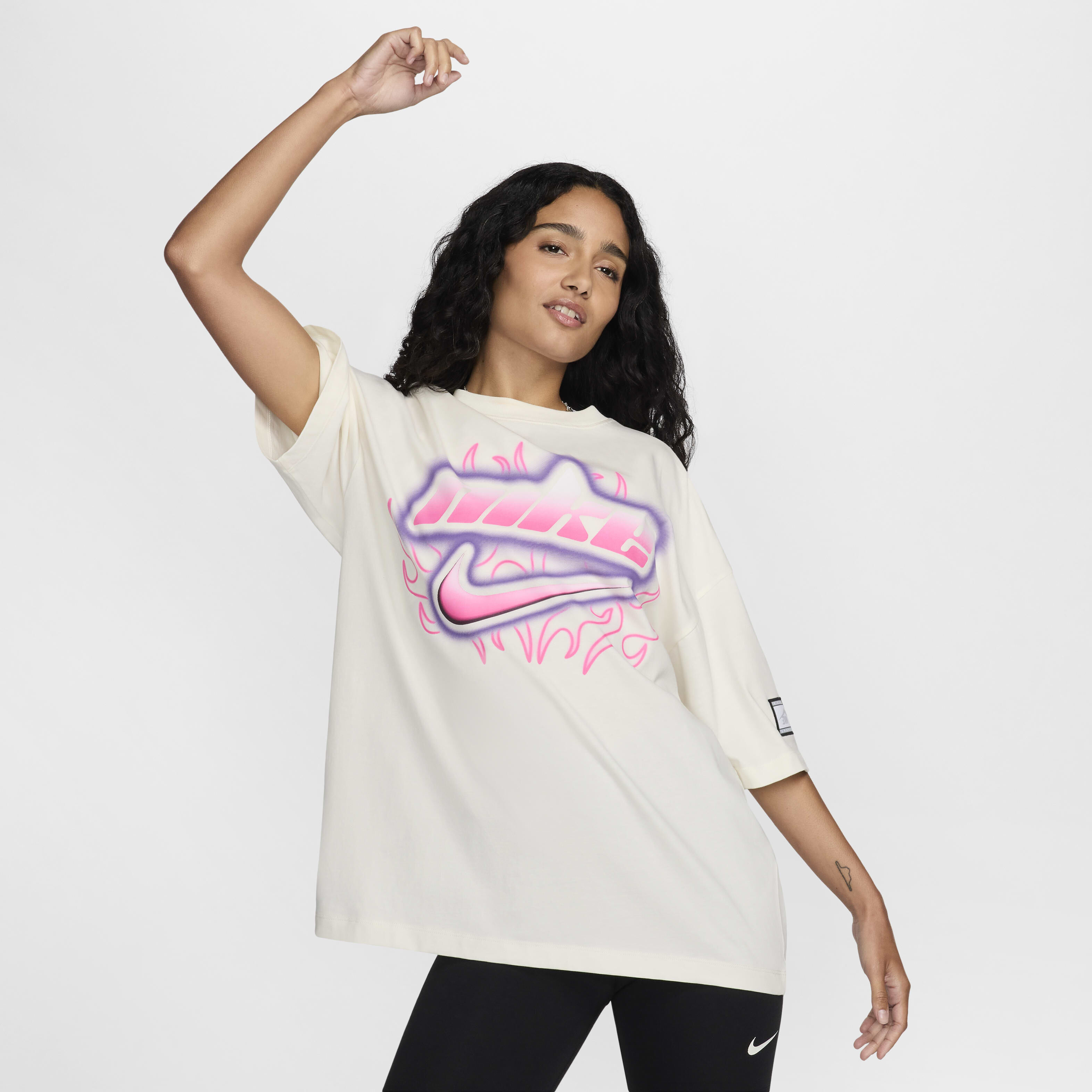 Nike graphic tees womens discount