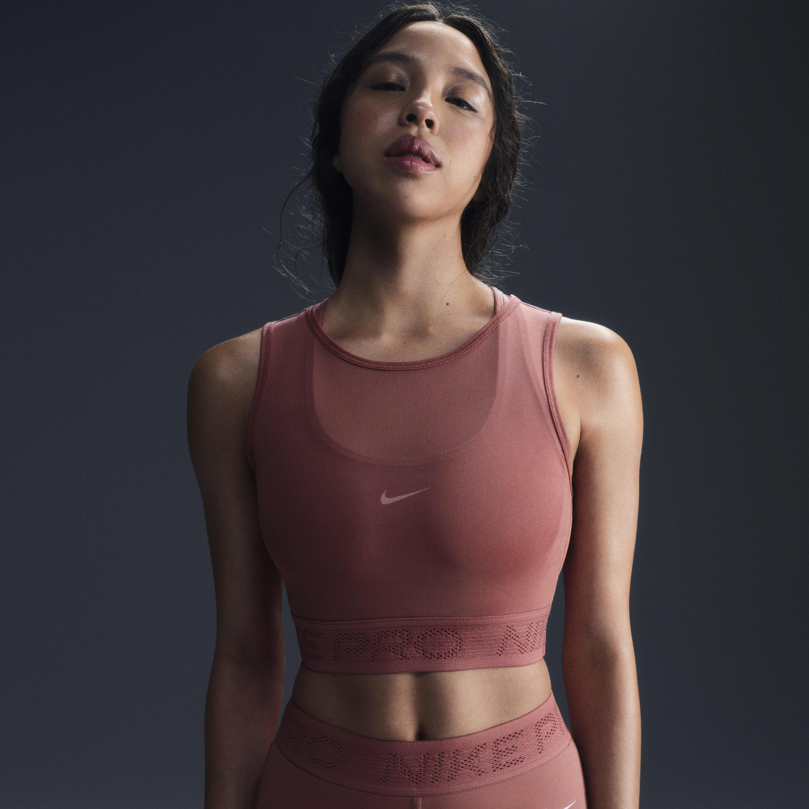 Nike pro mesh tank top clearance