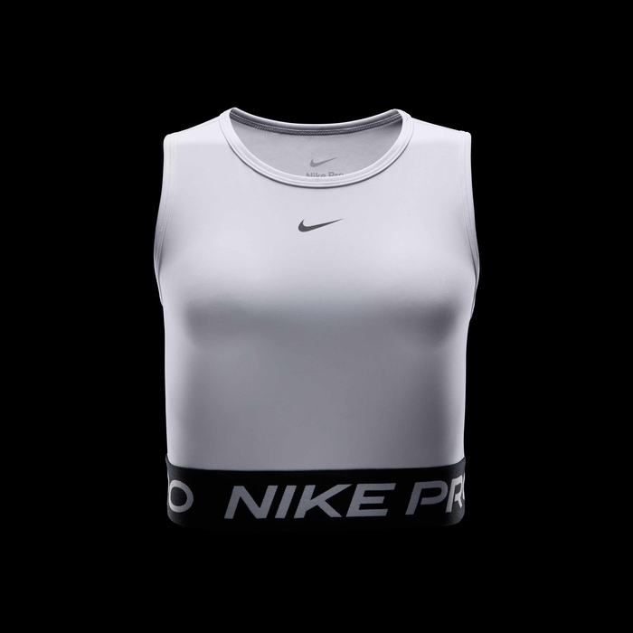 Buy Nike Pro Women's Dri-FIT Cropped Tank Top White/Black Nike