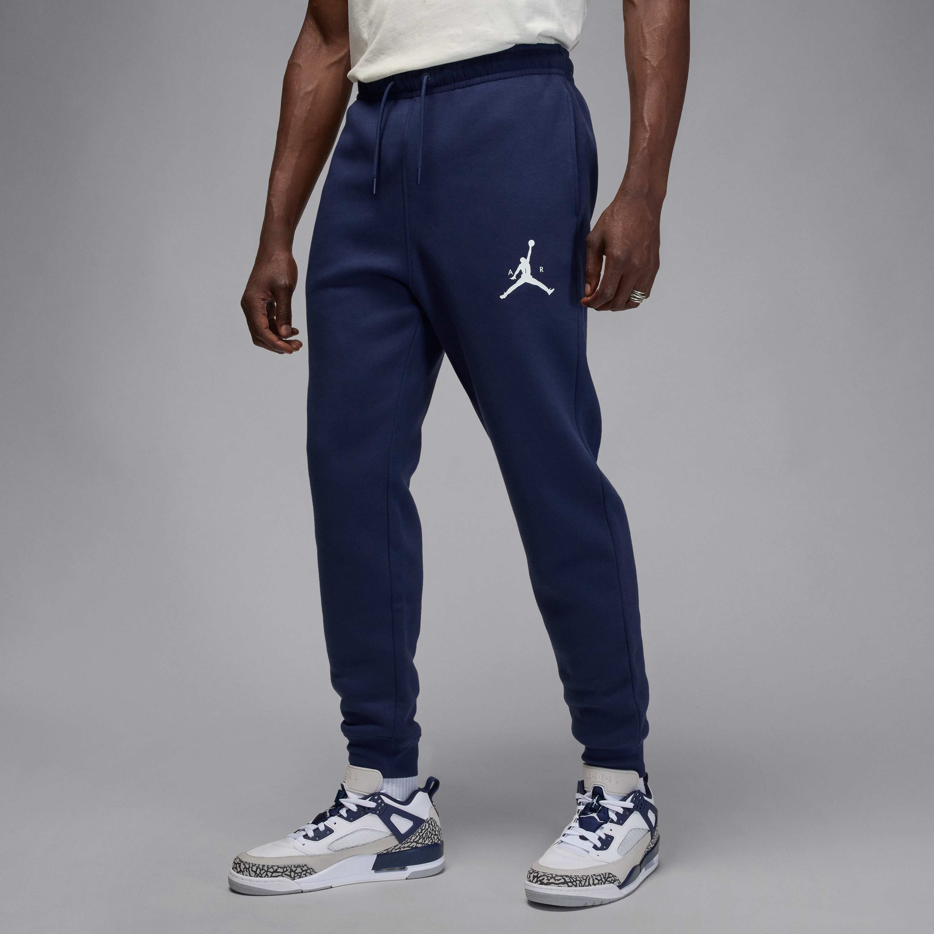 Buy Jordan Men's Jumpman Fleece Trousers - Midnight Navy/White