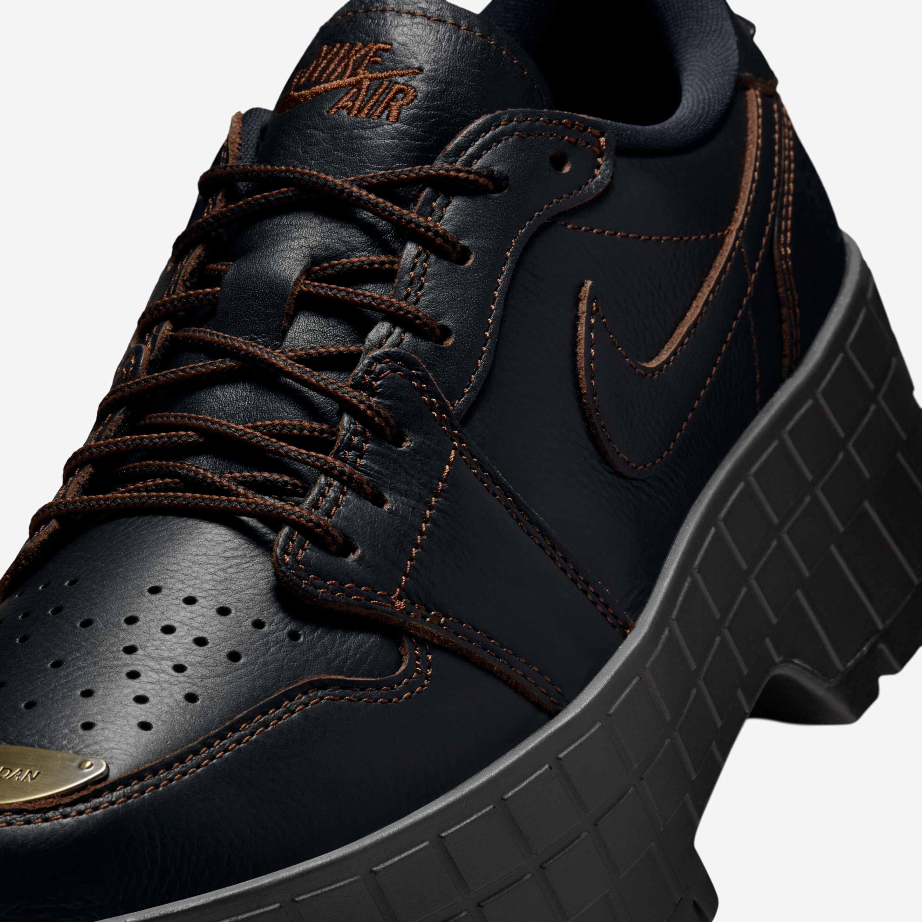 Buy Air Jordan 1 Brooklyn Low Women's Shoes - Black/Black/Cacao