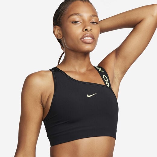Sports Bras-Nike, Nike Pro Swoosh, Women's Medium-Support Asymmetrical Sports Bra