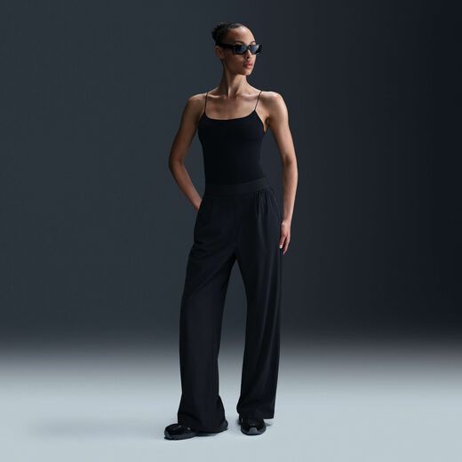 Clothing-Nike, Nike 24.7 PerfectStretch, Women's Dri-FIT High-Waisted Loose Wide-Leg Trousers