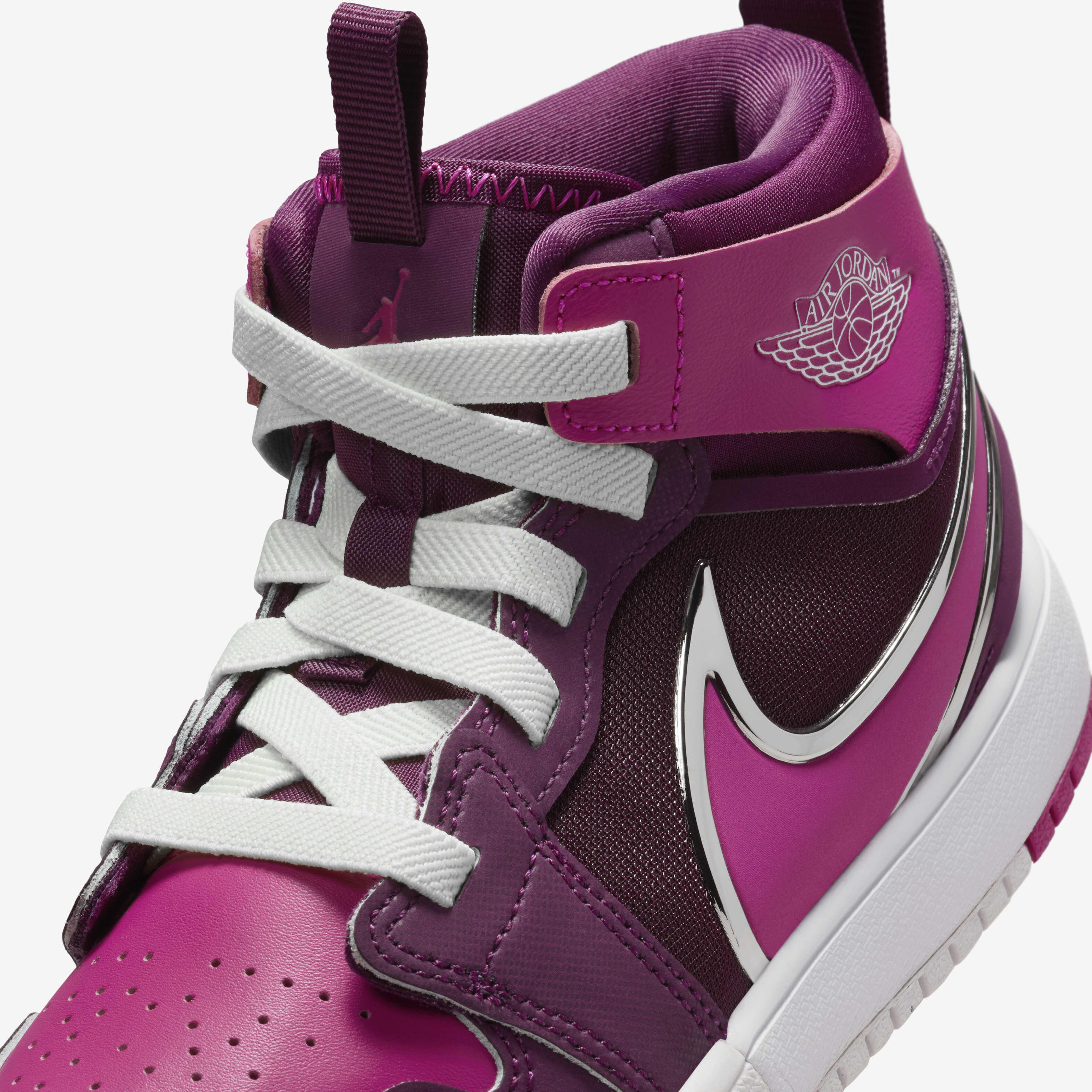 Buy Jordan Mid RM EasyOn Younger Kids' Shoes Bordeaux/White
